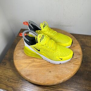 Nike Air Max 270 Womens 5.5 Yellow White Black Sneakers DQ4694-700